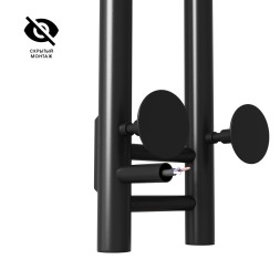 Полотенцесушитель MIXLINE MOON BLACK 120/10 (таймер,103 Вт) электрический ЧЕРНЫЙ - ML-556251