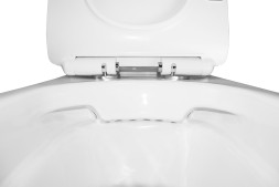 Унитаз-компакт Azario FRENTO 340x650х770 безободковый, в комплекте с бачком и сиденьем микролифт (AZ-2311)