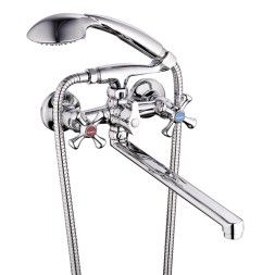 Смеситель для ванны и раковины 1/2 кер Glauf QSL7-A827 ЛАТ - QSL7-A827