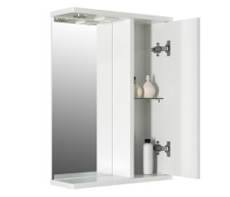 Зеркальный шкаф "ЭТЬЕН-50" правый с подсветкой (ПВХ) - 542403