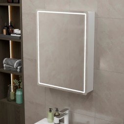 Зеркальный шкаф &amp;quot;ВЕКТОР&amp;quot; 600*800 (ШВ) универсальный, бесконтактный сенсор, светодиодная подсветка - 554817 