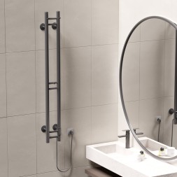 Полотенцесушитель MIXLINE MOON GRAPHITE 120/10 (таймер,103 Вт) электрический ГРАФИТ - ML-556252