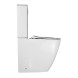 Унитаз-компакт Azario MIRADA S 385х620х920 напольный, безободковый в комплекте с бачком и сиденьем микролифт, белый (AZ-1288A)