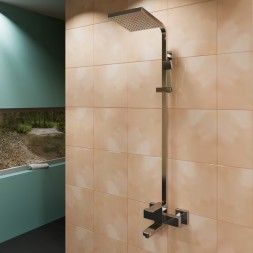 Душевая система 40к ML2433 излив лейка 1 позиция +лейка &amp;quot;Тропический душ&amp;quot; ХРОМ - ML2433 