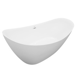 Ванна акриловая свободностоящая Azario GARDENIA Matt 1700*770*720 в комплекте с сифоном и металлической рамой (AZ-6608M)