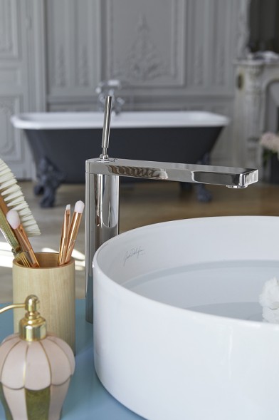 Смеситель для раковины-чаши Jacob Delafon Composed с донным клапаном, хром (E73053-CP)