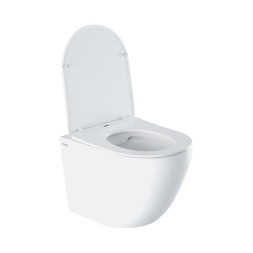 Унитаз подвесной безободковый IDDIS BLARNSEi25 "Blanko" сиденье дюропласт, микролифт - BLARNSEi25