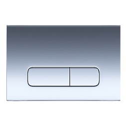 Кнопка смыва AZARIO FORTE двойная, прямоугольная, пластик, хром глянцевый (AZ-100-002F)