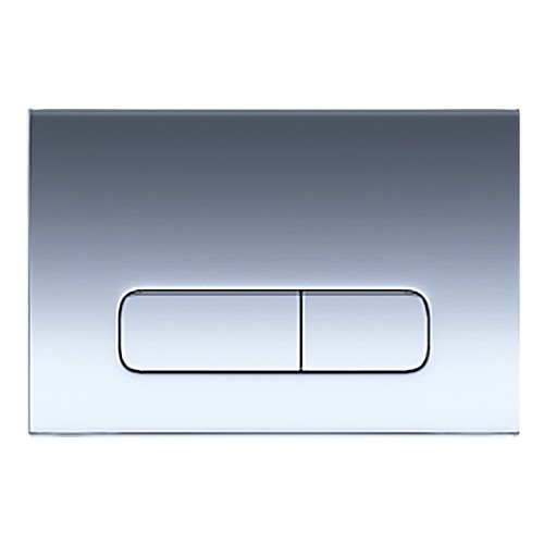 Кнопка смыва AZARIO FORTE двойная, прямоугольная, пластик, хром глянцевый (AZ-100-002F)