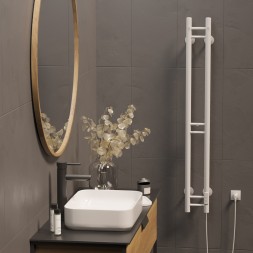 Полотенцесушитель MIXLINE MOON WHITE 120/10 (таймер,103 Вт) электрический БЕЛЫЙ - ML-556250