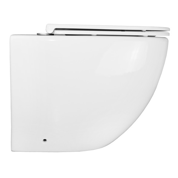 Унитаз приставной Azario Grado 365х570х410 безободковый, смыв &amp;quot;Торнадо&amp;quot;, в комплекте с быстросъемным сидением микролифт (AZ-2141D-UQ1)