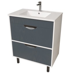 Тумба д/ванной &amp;quot;Байкал-75&amp;quot;  под раковину Quadro-75 (Sanita Luxe) (ПВХ) - 550385 