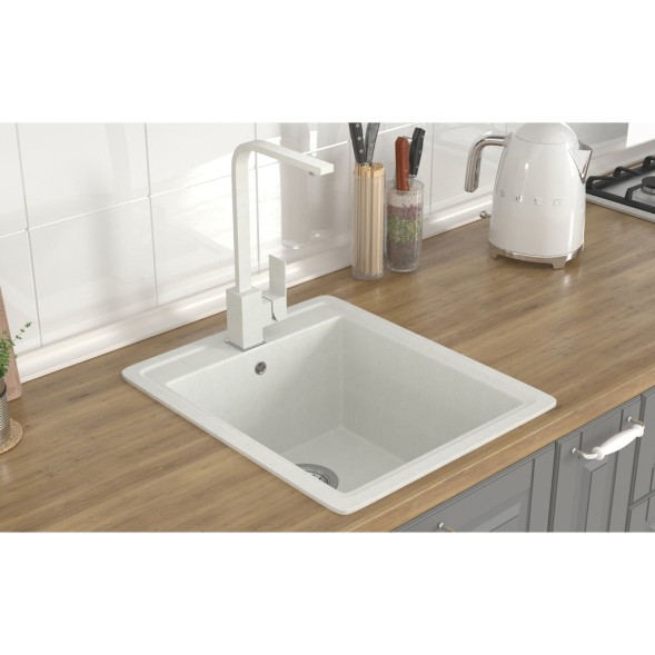 Мойка ML-GMS18 СТАНДАРТ прямоугольная, белый (331), 410*470*190мм - 00-00004526 