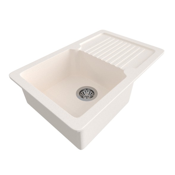 Мойка ML-GMS24 СТАНДАРТ с крылом , белый (331), 765*490*200мм - 00-00005060 