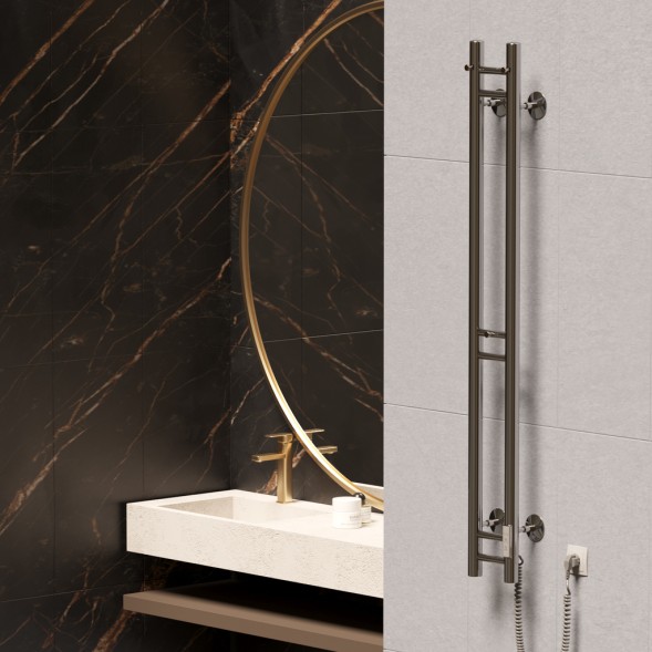 Полотенцесушитель MIXLINE MOON СHROME 120/10 (таймер,103 Вт) электрический - ML-556253 