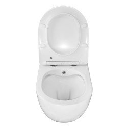 Унитаз подвесной c функцией биде Azario Allegro 360х490х360 безободковый, встроенный смеситель, крышка с сиденьем микролифт (AZ-3105B)