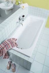 Ванна стальная Kaldewei SANIFORM PLUS Mod.360-1, размер 1400х700х410, alpine white, без ножек