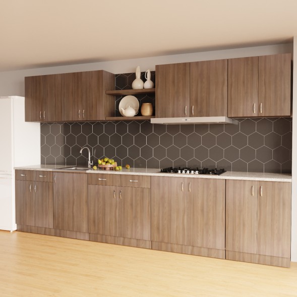 Стол разделочный 60 шимо/ясень темный (2 ящика) - 536400 