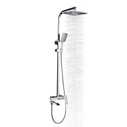 Душевая система 35к G2407-8 GAPPO лейка "Тропический душ" БЕЛЫЙ-ХРОМ - G2407-8