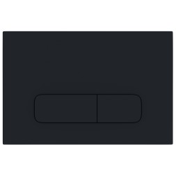 Кнопка смыва AZARIO FORTE двойная, прямоугольная, пластик, черный матовый (AZ-100-004F)