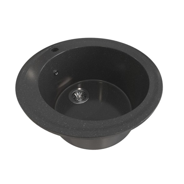 Мойкa ML-GMS01 СТАНДАРТ круглая, черный (308), 470мм (глуб. чаши 180) - 00-00002350 