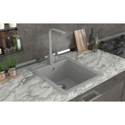 Мойка ML-GMS18 СТАНДАРТ прямоугольная, светло-серый (310), 410*470*190мм - 00-00004528 