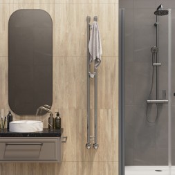 Полотенцесушитель MIXLINE STAR 1 150/7,5 (1/2" ВР,вентиль угловой 3/4''х1/2'' вн/нар) - ML-556254