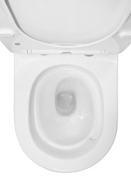 Унитаз-компакт Azario Berton 385х615х805 напольный, безободковый, слив "Торнадо", с быстросъемным сиденьем микролифт (AZ-6093)