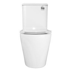 Унитаз-компакт Azario Berton 385х615х805 напольный, безободковый, слив "Торнадо", с быстросъемным сиденьем микролифт (AZ-6093)