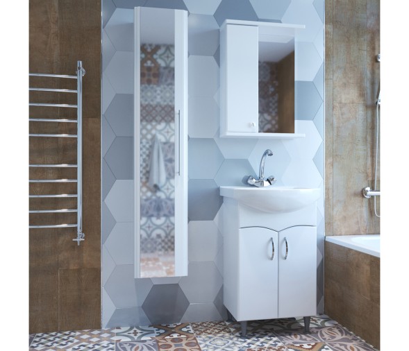 Тумба д/ванной &amp;quot;ФОРМАТ-52&amp;quot; под раковину Альфана-52 (ОК) (ПВХ) - 525507 