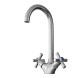 Смеситель для кухни 1/2 кер. MIXLINE МЛ10-032 (ML10-032) высокий излив п/гайку (без подводки) - МЛ10-032/ML10-032 