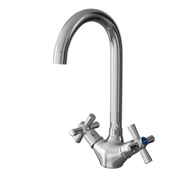 Смеситель для кухни 1/2 кер. MIXLINE МЛ10-032 (ML10-032) высокий излив п/гайку (без подводки) - МЛ10-032/ML10-032