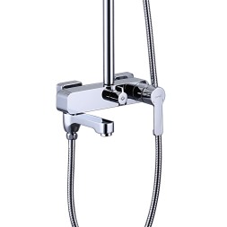 Душевая система 35к G2402 GAPPO лейка "Тропический душ" ХРОМ - G2402