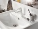Смеситель для раковины KLUDI PURE&amp;amp;EASY XL 100 однорычажный, белый (372929165)
