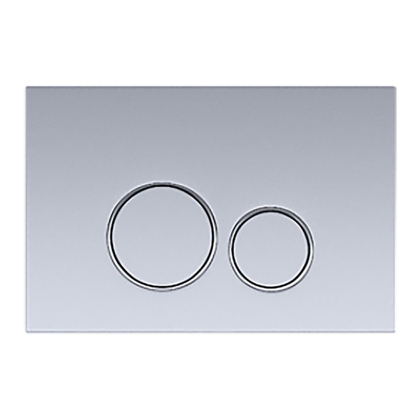 Кнопка смыва AZARIO FORTE двойная, круглая, пластик, хром матовый (AZ-100-032F)