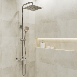 Душевая система 35к MIXLINE ML2426 лейка 1 позиция +лейка "Тропический душ" ХРОМ - ML2426