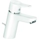 Смеситель для раковины KLUDI PURE&amp;amp;EASY 70 однорычажный, c донным клапаном, белый (373829165)
