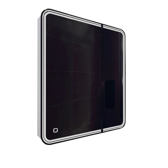 Зеркальный шкаф MIXLINE &amp;quot;Адриана&amp;quot; 700*800 (ШВ) 2створки,левый,сенсорный выкл, светодиодная подсветка - MLW.Ad.7-8.L.1.2 