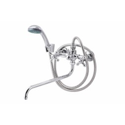 Смеситель для ванны и раковины 1/2 кер ПРОФСАН ПСМ-150-К89 &amp;quot;СТАНДАРТ-Б&amp;quot; эксцентрики &amp;quot;РУС&amp;quot;, ХРОМ - PSM-150-89 