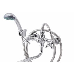 Смеситель для ванны и раковины 1/2 кер ПРОФСАН ПСМ-150-К89 &amp;quot;СТАНДАРТ-Б&amp;quot; эксцентрики &amp;quot;РУС&amp;quot;, ХРОМ - PSM-150-89 