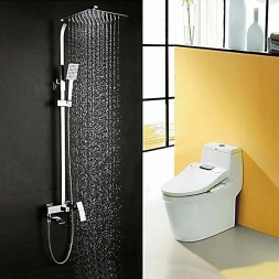 Душевая система 35к G2407-11 GAPPO лейка "Тропический душ" ХРОМ - G2407-11