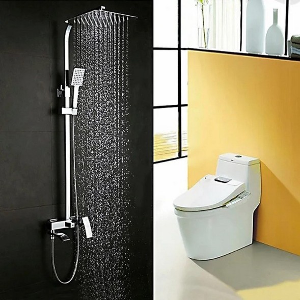 Душевая система 35к G2407-11 GAPPO лейка &amp;quot;Тропический душ&amp;quot; ХРОМ - G2407-11 