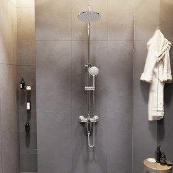 Душевая система 35к MIXLINE ML2429 излив лейка 3 позиции +лейка "Тропический душ" ХРОМ - ML2429