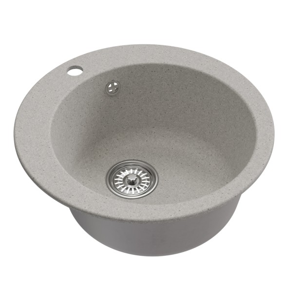 Мойкa ML-GM13 КОМФОРТ круглая, серая (310), 495мм (глуб. чаши 200) - 00-00009328 