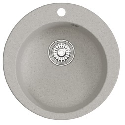 Мойкa ML-GM13 КОМФОРТ круглая, серая (310), 495мм (глуб. чаши 200) - 00-00009328 