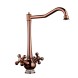 Смеситель для кухни 1/2 кер G4065-3 GAPPO высокий излив, п/гайку, КРАСНОЕ ЗОЛОТО - G4065-3 