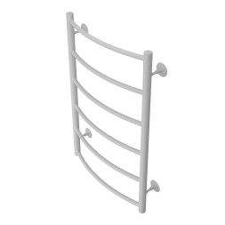 Полотенцесушитель водяной AZARIO VERONA 500/800 6 секций, нижнее/диагональное подключение, 1/2", белый (AZ83873W)