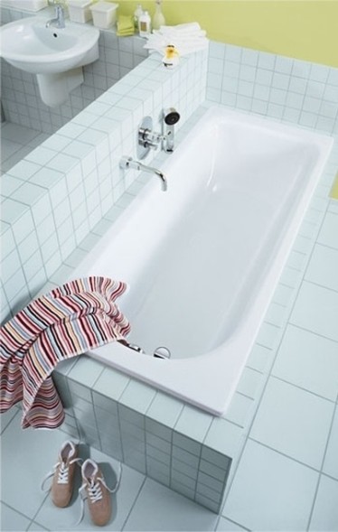 Ванна стальная Kaldewei Eurowa, Mod.312, размер 1700х700х390 мм, цвет alpine white, без ножек