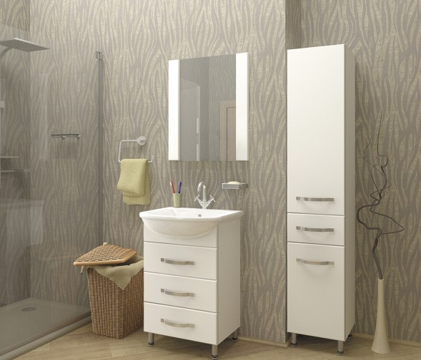 Зеркало &amp;quot;ДИАМАНТ 60&amp;quot; без подсветки (ПВХ) - 531920 