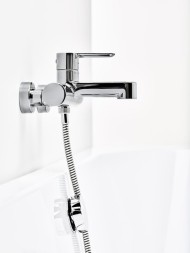 Смеситель для ванны Ravak Puri PU 022.00/150 поворотный картридж, хром (X070115)